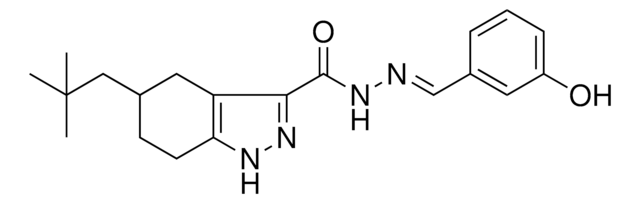 N'-[(E)-(3-HYDROXYPHENYL)METHYLIDENE]-5-NEOPENTYL-4,5,6,7-TETRAHYDRO-1H-INDAZOLE-3-CARBOHYDRAZIDE AldrichCPR