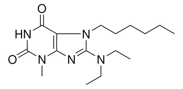 8-DIETHYLAMINO-7-HEXYL-3-METHYL-3,7-DIHYDRO-PURINE-2,6-DIONE AldrichCPR