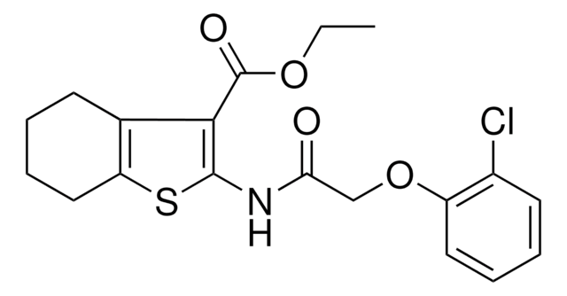 ETHYL 2-{[(2-CHLOROPHENOXY)ACETYL]AMINO}-4,5,6,7-TETRAHYDRO-1-BENZOTHIOPHENE-3-CARBOXYLATE AldrichCPR