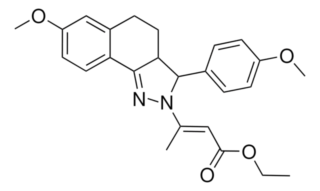 ETHYL (2E)-3-[7-METHOXY-3-(4-METHOXYPHENYL)-3,3A,4,5-TETRAHYDRO-2H-BENZO[G]INDAZOL-2-YL]-2-BUTENOATE AldrichCPR