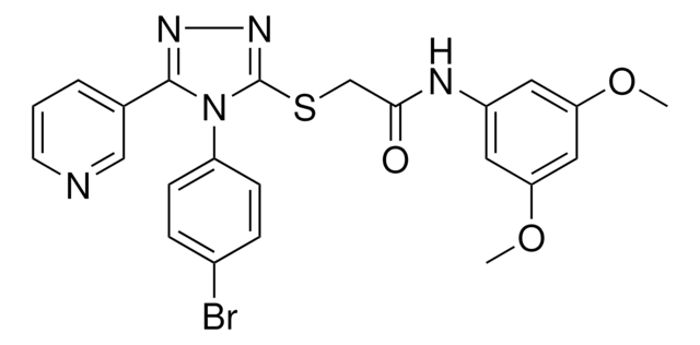 2-{[4-(4-BROMOPHENYL)-5-(3-PYRIDINYL)-4H-1,2,4-TRIAZOL-3-YL]SULFANYL}-N-(3,5-DIMETHOXYPHENYL)ACETAMIDE AldrichCPR