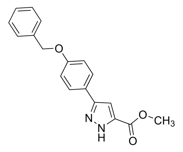 Methyl 3-(4-(benzyloxy)phenyl)-1H-pyrazole-5-carboxylate AldrichCPR