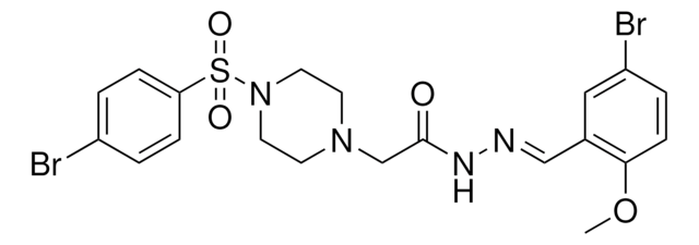 N'-[(E)-(5-BROMO-2-METHOXYPHENYL)METHYLIDENE]-2-{4-[(4-BROMOPHENYL)SULFONYL]-1-PIPERAZINYL}ACETOHYDRAZIDE AldrichCPR