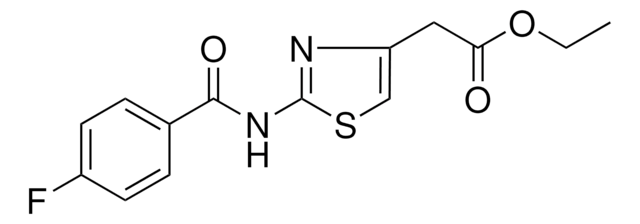 ETHYL (2-((4-FLUOROBENZOYL)AMINO)-1,3-THIAZOL-4-YL)ACETATE AldrichCPR