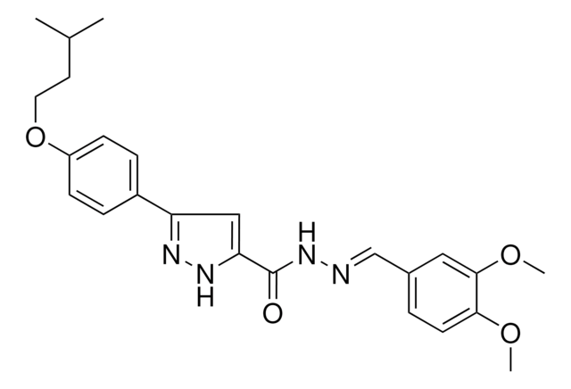 N'-(3,4-DIMETHOXYBENZYLIDENE)3-(4-(ISOPENTYLOXY)PH)-1H-PYRAZOLE-5-CARBOHYDRAZIDE AldrichCPR