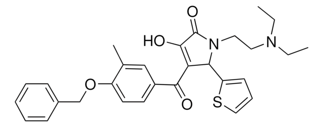 4-[4-(BENZYLOXY)-3-METHYLBENZOYL]-1-[2-(DIETHYLAMINO)ETHYL]-3-HYDROXY-5-(2-THIENYL)-1,5-DIHYDRO-2H-PYRROL-2-ONE AldrichCPR