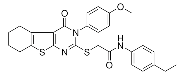 N-(4-ETHYLPHENYL)-2-{[3-(4-METHOXYPHENYL)-4-OXO-3,4,5,6,7,8-HEXAHYDRO[1]BENZOTHIENO[2,3-D]PYRIMIDIN-2-YL]SULFANYL}ACETAMIDE AldrichCPR