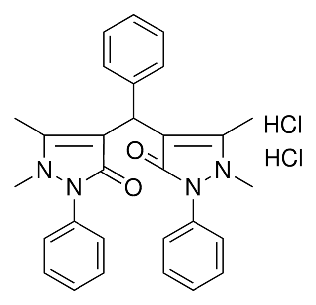 4,4'-(PHENYLMETHYLENE)BIS(1,5-DIMETHYL-2-PHENYL-1H-PYRAZOL-3(2H)-ONE) DIHYDROCHLORIDE AldrichCPR