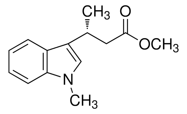 Methyl (3R)-(&#8722;)-3-(1-methylindol-3-yl)butanoate 98%, optical purity ee: 97% (HPLC)