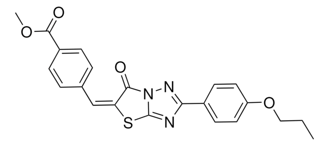 METHYL 4-[(E)-(6-OXO-2-(4-PROPOXYPHENYL)[1,3]THIAZOLO[3,2-B][1,2,4]TRIAZOL-5(6H)-YLIDENE)METHYL]BENZOATE AldrichCPR