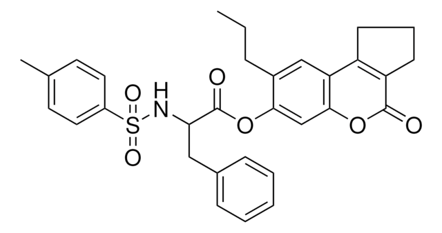 4-OXO-8-PROPYL-1,2,3,4-TETRAHYDROCYCLOPENTA[C]CHROMEN-7-YL 2-{[(4-METHYLPHENYL)SULFONYL]AMINO}-3-PHENYLPROPANOATE AldrichCPR