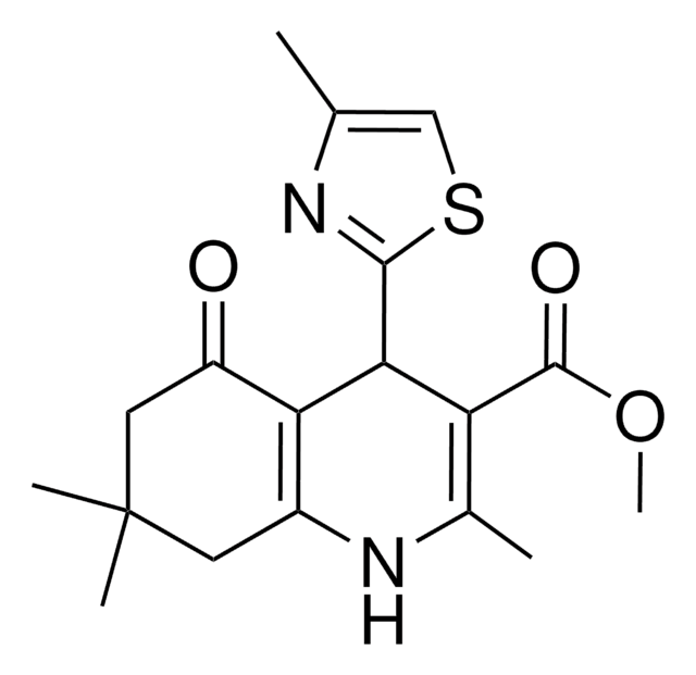 METHYL 2,7,7-TRIMETHYL-4-(4-METHYL-1,3-THIAZOL-2-YL)-5-OXO-1,4,5,6,7,8-HEXAHYDRO-3-QUINOLINECARBOXYLATE AldrichCPR