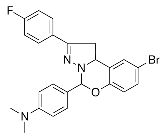 N-{4-[9-BROMO-2-(4-FLUOROPHENYL)-1,10B-DIHYDROPYRAZOLO[1,5-C][1,3]BENZOXAZIN-5-YL]PHENYL}-N,N-DIMETHYLAMINE AldrichCPR