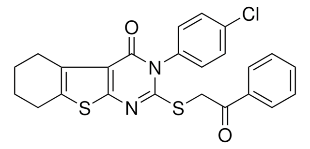 3-(4-CHLOROPHENYL)-2-[(2-OXO-2-PHENYLETHYL)SULFANYL]-5,6,7,8-TETRAHYDRO[1]BENZOTHIENO[2,3-D]PYRIMIDIN-4(3H)-ONE AldrichCPR