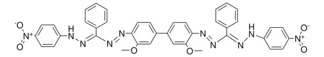 3,3'-DIMETHOXY-4,4'-BIS{(E)-[(E)-[(4-NITROPHENYL)HYDRAZONO](PHENYL)METHYL]DIAZENYL}-1,1'-BIPHENYL AldrichCPR