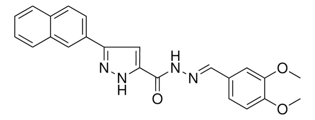 N'-[(E)-(3,4-DIMETHOXYPHENYL)METHYLIDENE]-3-(2-NAPHTHYL)-1H-PYRAZOLE-5-CARBOHYDRAZIDE AldrichCPR