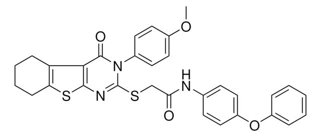 2-{[3-(4-METHOXYPHENYL)-4-OXO-3,4,5,6,7,8-HEXAHYDRO[1]BENZOTHIENO[2,3-D]PYRIMIDIN-2-YL]SULFANYL}-N-(4-PHENOXYPHENYL)ACETAMIDE AldrichCPR