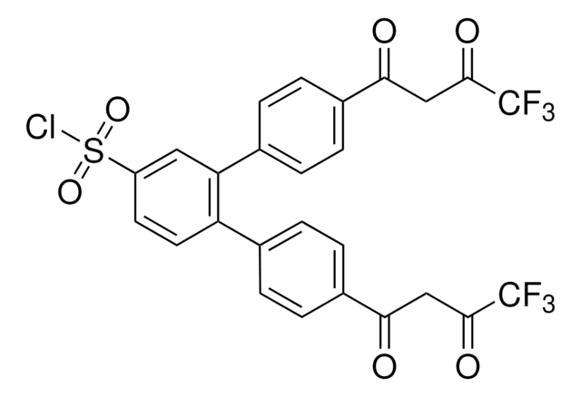 4,4&#8243;-Bis(4,4,4-trifluoro-1,3-dioxobutyl)-o-terphenyl-4&#8242;-sulfonyl chloride BioReagent, suitable for fluorescence, &#8805;95.0% (HPCE)