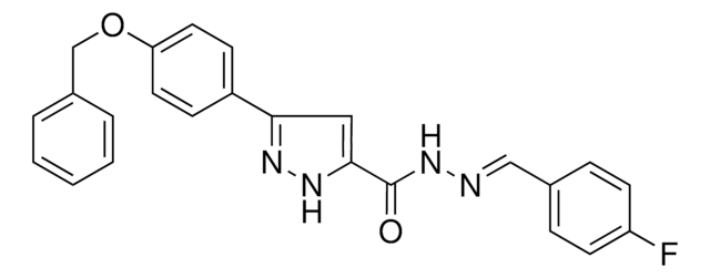 3-(4-(BENZYLOXY)PHENYL)-N'-(4-FLUOROBENZYLIDENE)-1H-PYRAZOLE-5-CARBOHYDRAZIDE AldrichCPR