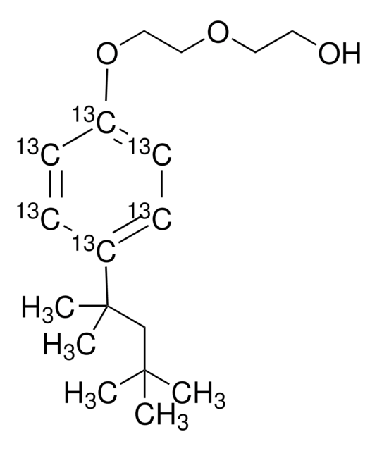 4-terc-octilfenol-dietoxilato-anillo-13C6 solution 10&#160;&#956;g/mL in acetone, analytical standard