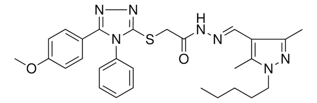 N'-[(E)-(3,5-DIMETHYL-1-PENTYL-1H-PYRAZOL-4-YL)METHYLIDENE]-2-{[5-(4-METHOXYPHENYL)-4-PHENYL-4H-1,2,4-TRIAZOL-3-YL]SULFANYL}ACETOHYDRAZIDE AldrichCPR