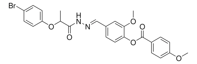 4-(2-(2-(4-BROMOPHENOXY)PROPANOYL)CARBOHYDRAZONOYL)-2-ME-PH 4-METHOXYBENZOATE AldrichCPR