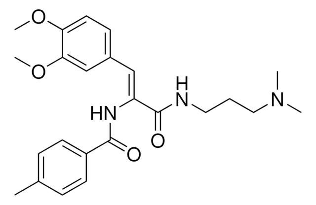 N-[(Z)-2-(3,4-DIMETHOXYPHENYL)-1-({[3-(DIMETHYLAMINO)PROPYL]AMINO}CARBONYL)ETHENYL]-4-METHYLBENZAMIDE AldrichCPR