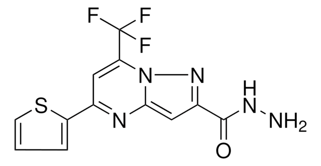 5-THIOPHEN-2-YL-7-TRI-F-ME-PYRAZOLO(1,5-A)PYRIMIDINE-2-CARBOXYLIC ACID HYDRAZIDE AldrichCPR