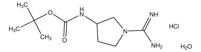 tert-Butyl {1-[amino(imino)methyl]-3-pyrrolidinyl}carbamate hydrochloride hydrate AldrichCPR