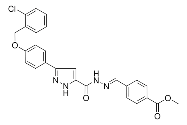 METHYL 4-((E)-{[(3-{4-[(2-CHLOROBENZYL)OXY]PHENYL}-1H-PYRAZOL-5-YL)CARBONYL]HYDRAZONO}METHYL)BENZOATE AldrichCPR