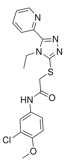 N-(3-CHLORO-4-METHOXYPHENYL)-2-{[4-ETHYL-5-(2-PYRIDINYL)-4H-1,2,4-TRIAZOL-3-YL]SULFANYL}ACETAMIDE AldrichCPR