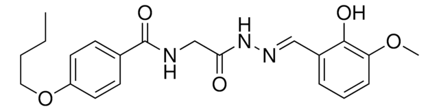 4-BUTOXY-N-(2-(2-(2-HYDROXY-3-METHOXYBENZYLIDENE)HYDRAZINO)-2-OXOETHYL)BENZAMIDE AldrichCPR