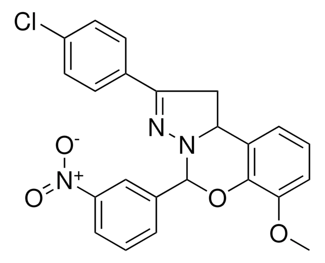 2-(4-CHLOROPHENYL)-5-(3-NITROPHENYL)-1,10B-DIHYDROPYRAZOLO[1,5-C][1,3]BENZOXAZIN-7-YL METHYL ETHER AldrichCPR