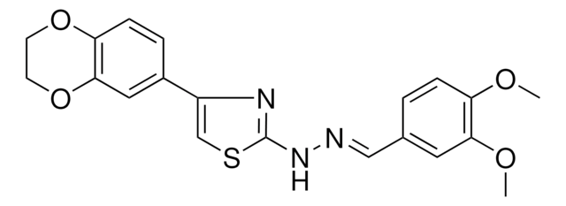 3,4-DIMETHOXYBENZALDEHYDE [4-(2,3-DIHYDRO-1,4-BENZODIOXIN-6-YL)-1,3-THIAZOL-2-YL]HYDRAZONE AldrichCPR