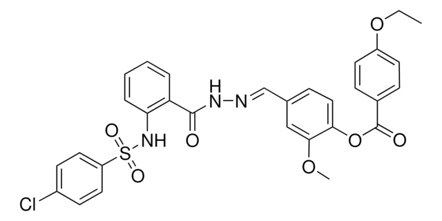 4-{(E)-[(2-{[(4-CHLOROPHENYL)SULFONYL]AMINO}BENZOYL)HYDRAZONO]METHYL}-2-METHOXYPHENYL 4-ETHOXYBENZOATE AldrichCPR