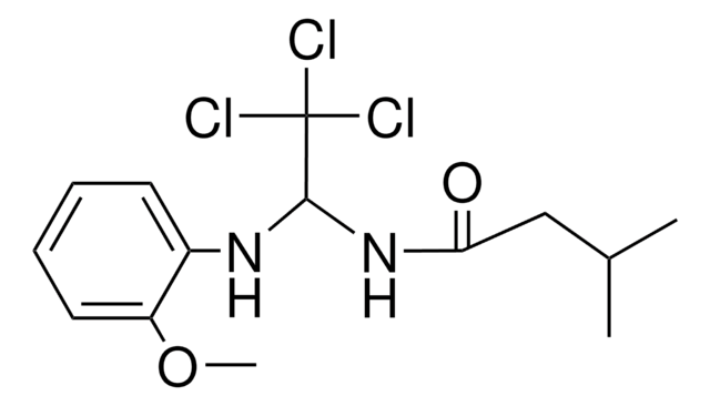 3-METHYL-N-(2,2,2-TRICHLORO-1-(2-METHOXY-PHENYLAMINO)-ETHYL)-BUTYRAMIDE AldrichCPR