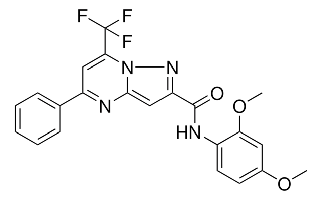 N-(2,4-DIMETHOXYPHENYL)-5-PHENYL-7-(TRIFLUOROMETHYL)PYRAZOLO[1,5-A]PYRIMIDINE-2-CARBOXAMIDE AldrichCPR