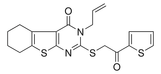 3-ALLYL-2-{[2-OXO-2-(2-THIENYL)ETHYL]SULFANYL}-5,6,7,8-TETRAHYDRO[1]BENZOTHIENO[2,3-D]PYRIMIDIN-4(3H)-ONE AldrichCPR