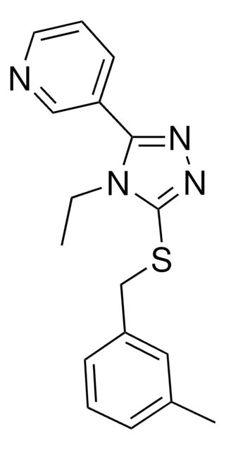 3-(4-ETHYL-5-((3-METHYLBENZYL)THIO)-4H-1,2,4-TRIAZOL-3-YL)PYRIDINE AldrichCPR