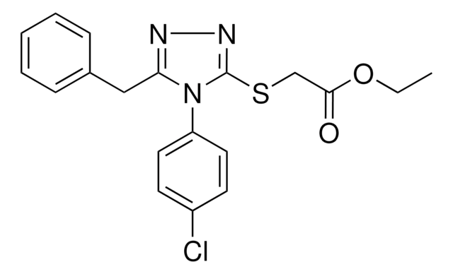 ETHYL ((5-BENZYL-4-(4-CHLOROPHENYL)-4H-1,2,4-TRIAZOL-3-YL)THIO)ACETATE AldrichCPR