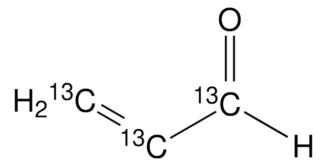 Acrolein-13C3 &#8805;99 atom % 13C, &#8805;90% (CP), contains hydroquinone as stabilizer