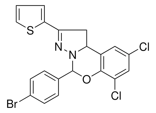 5-(4-BROMOPHENYL)-7,9-DICHLORO-2-(2-THIENYL)-1,10B-DIHYDROPYRAZOLO[1,5-C][1,3]BENZOXAZINE AldrichCPR