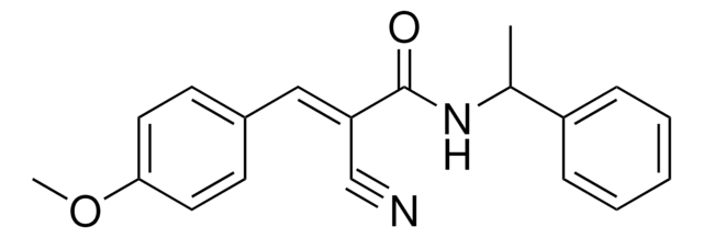 2-CYANO-3-(4-METHOXYPHENYL)-N-(1-PHENYLETHYL)ACRYLAMIDE AldrichCPR