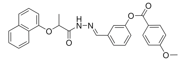 3-(2-(2-(1-NAPHTHYLOXY)PROPANOYL)CARBOHYDRAZONOYL)PHENYL 4-METHOXYBENZOATE AldrichCPR