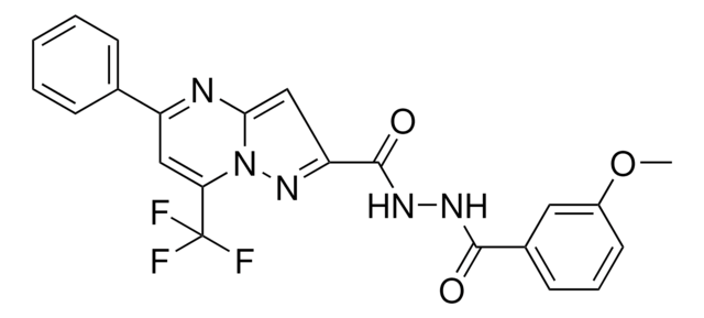 N'-(3-MEO-BENZOYL)-5-PH-7-(TRI-F-ME)PYRAZOLO(1,5-A)PYRIMIDINE-2-CARBOHYDRAZIDE AldrichCPR