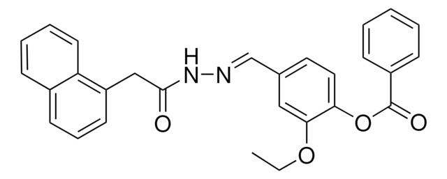 2-ETHOXY-4-(2-(1-NAPHTHYLACETYL)CARBOHYDRAZONOYL)PHENYL BENZOATE AldrichCPR