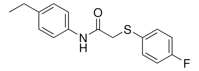 N-(4-ETHYLPHENYL)-2-((4-FLUOROPHENYL)THIO)ACETAMIDE AldrichCPR