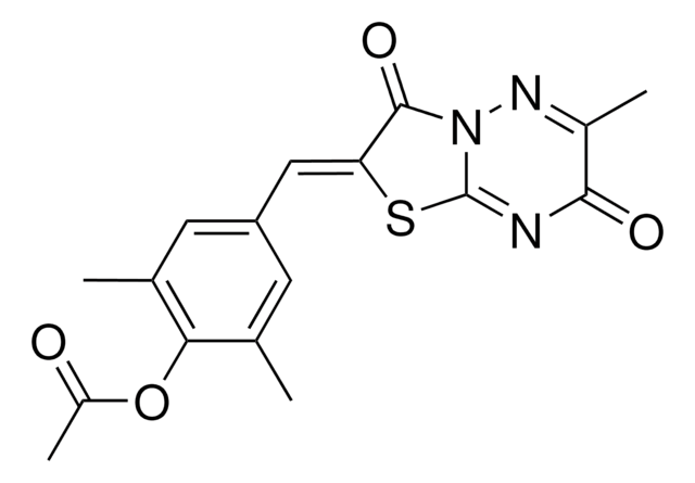 2,6-DIMETHYL-4-[(Z)-(6-METHYL-3,7-DIOXO-7H-[1,3]THIAZOLO[3,2-B][1,2,4]TRIAZIN-2(3H)-YLIDENE)METHYL]PHENYL ACETATE AldrichCPR