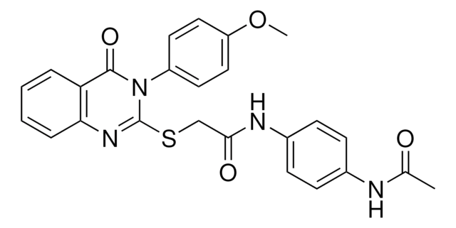 N-[4-(ACETYLAMINO)PHENYL]-2-{[3-(4-METHOXYPHENYL)-4-OXO-3,4-DIHYDRO-2-QUINAZOLINYL]SULFANYL}ACETAMIDE AldrichCPR