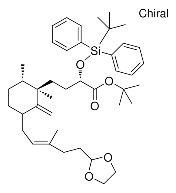 TERT-BUTYL (2S)-2-{[TERT-BUTYL(DIPHENYL)SILYL]OXY}-4-{(1R,6S)-3-[(2E)-5-(1,3-DIOXOLAN-2-YL)-3-METHYL-2-PENTENYL]-1,6-DIMETHYL-2-METHYLENECYCLOHEXYL}BUTANOATE AldrichCPR